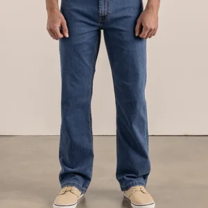 Mens Paul Relaxed Leg Denim Stone Wash