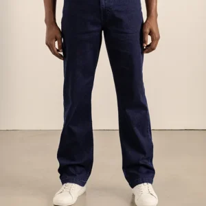 Mens Simon Straight Denim Blue Black